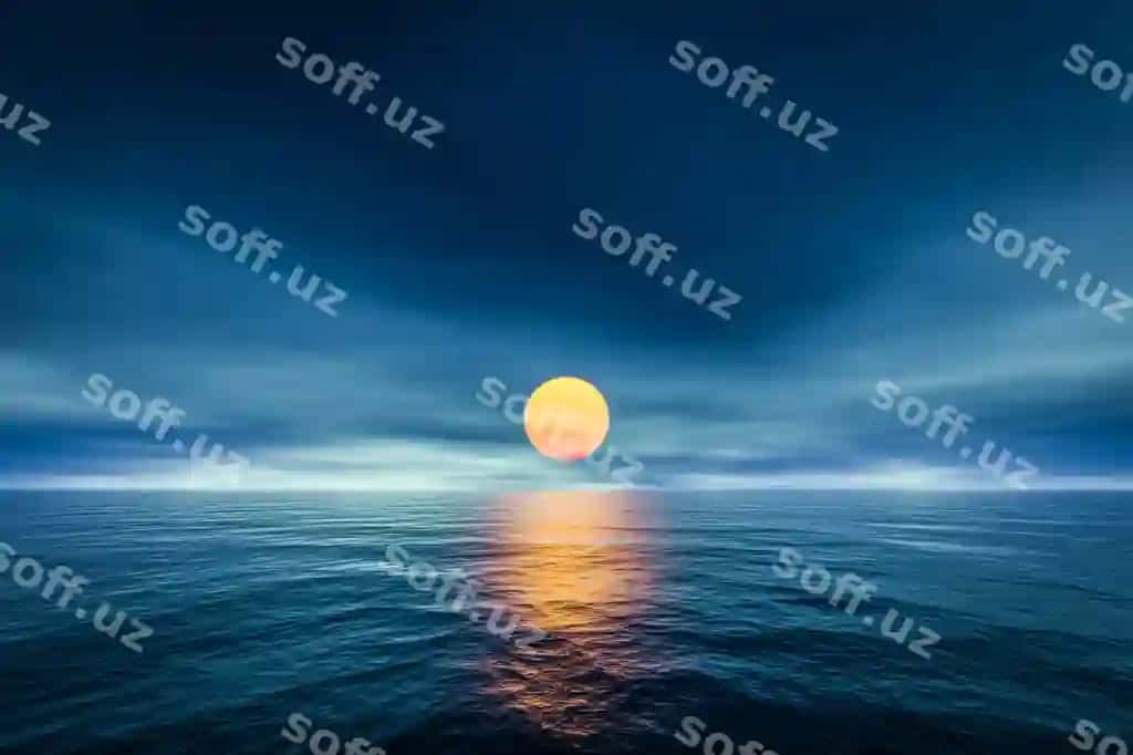 Manzaralı dengiz ko'rinishi ko'k osmondagi quyosh botishi | Scenic view seascape against blue sky sunset 2
