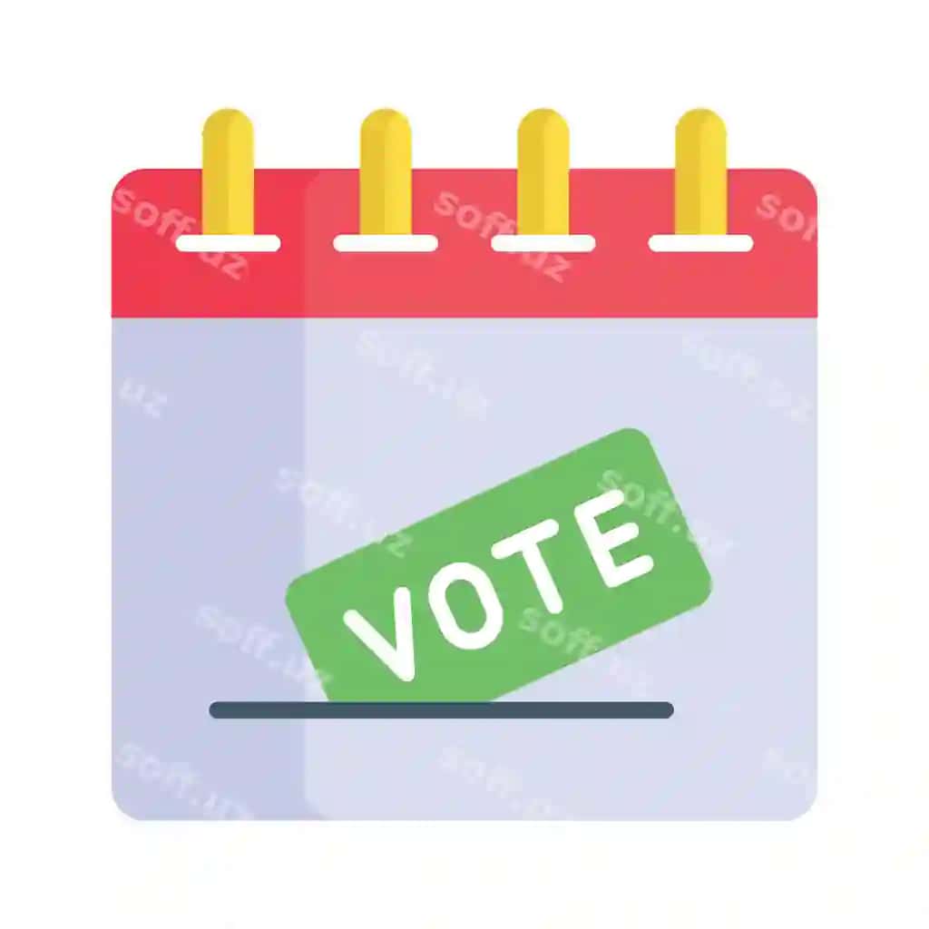 Saylov kalendari vektor dizayni tayyor premium Yuklab olish | Election calendar vector design ready premium download 2