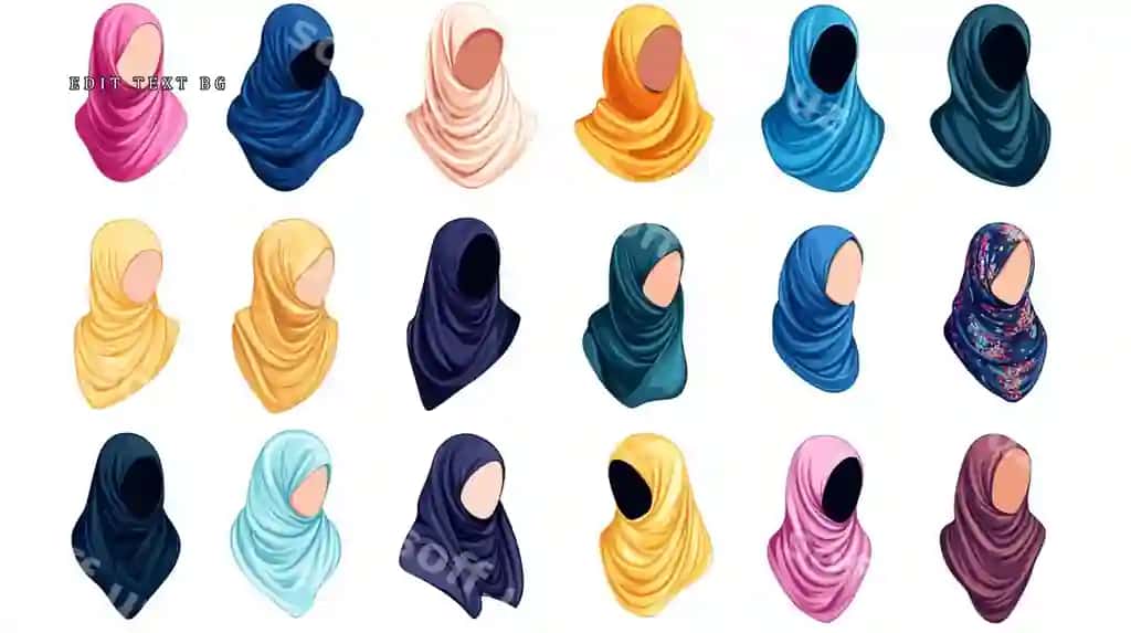 24 ta turli xil hijob uslublari to'plami turli xil rang va naqshlardan | Collection 24 diverse hijab styles various colors patterns