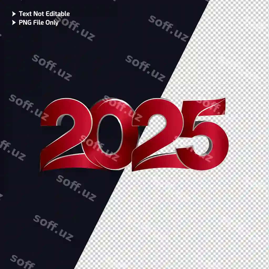 Ajralangan 3d renderlangan 2025 AI tomonidan yaratilgan PSD shablon | Isolated 3d rendered 2025 ai generated psd template