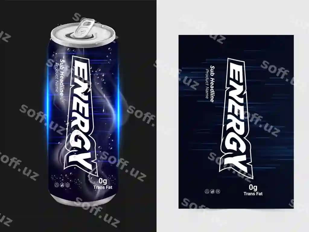 Soda banka brendlash laboratoriyasi dizayni | Soda can branding lab design
