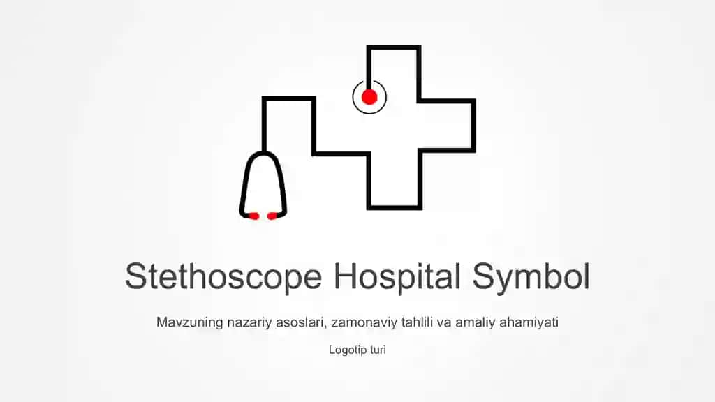 Stethoscope Hospital Symbol Taqdimoti (34 Slayd)