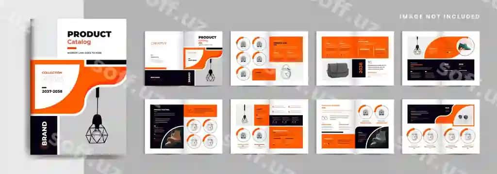 Kompaniya mahsulot katalogi dizayni shabloni mebel katalogi broshyurasi | Company product catalogue design template furniture catalogue brochure