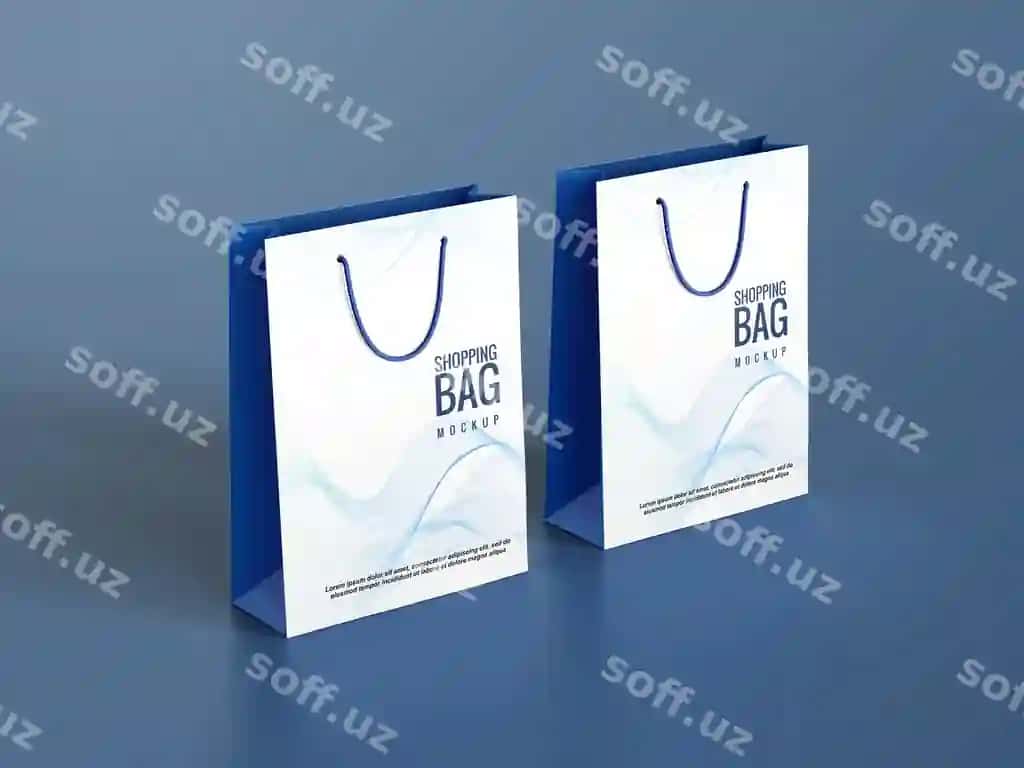 Xarid baglari namuna dizayni | Shopping bags mockup design