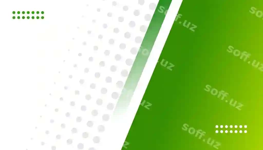 Yashil abstrakt fonda zamonaviy dizayn | Green abstract background modern design