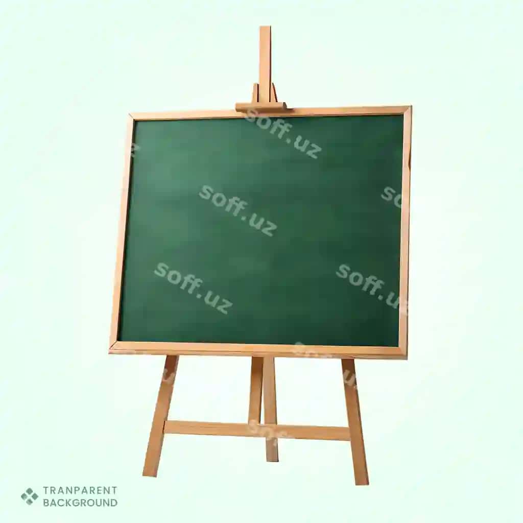 Doska yong'oq stoyoq ta'lim prezentatsiya | Chalkboard wooden easel education presentation 2