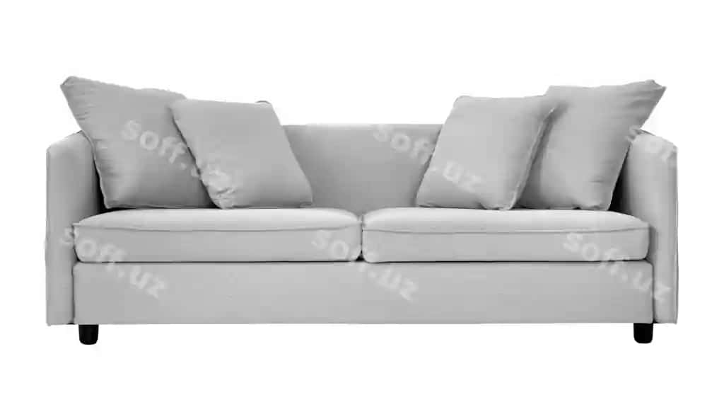 Kulrang divan png stiker shaffof orqa fonda | Gray sofa png sticker transparent background