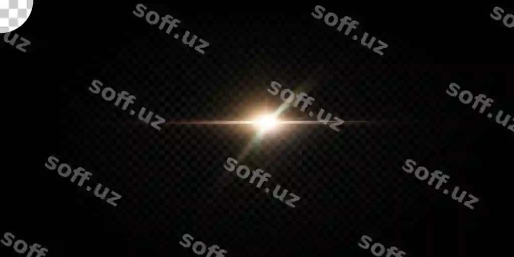 Yorqin objektiv fler efekti shaffof fonda | Bright lens flare effect transparent background 2