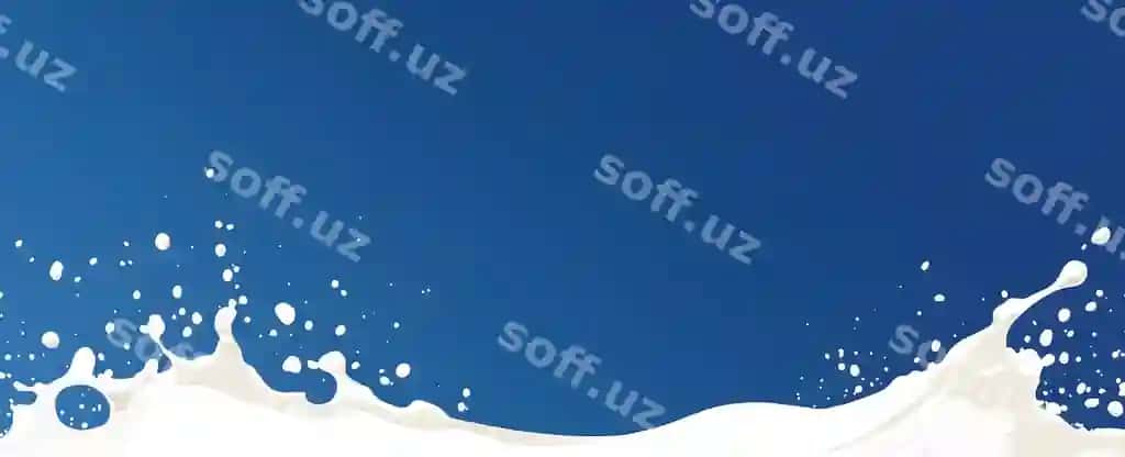 Tekis dizayn sut splash ko'k fon ijodiy loyihalar | Flat design milk splash blue background creative projects