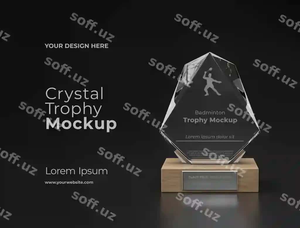 Himoyachilik namuna dizayni | Trophy mockup design