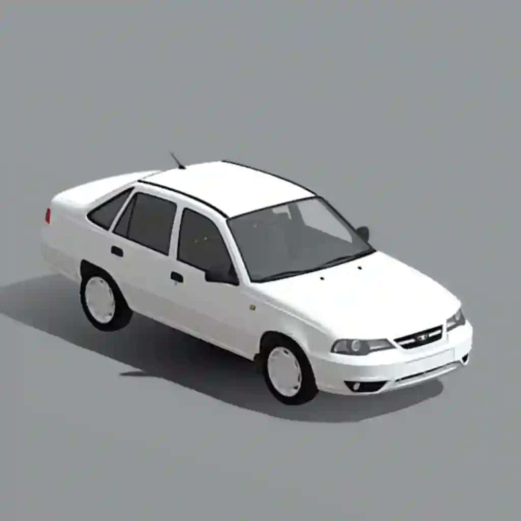 Daewoo Nexia 2 — Yengil avtomobil 3D modeli 3