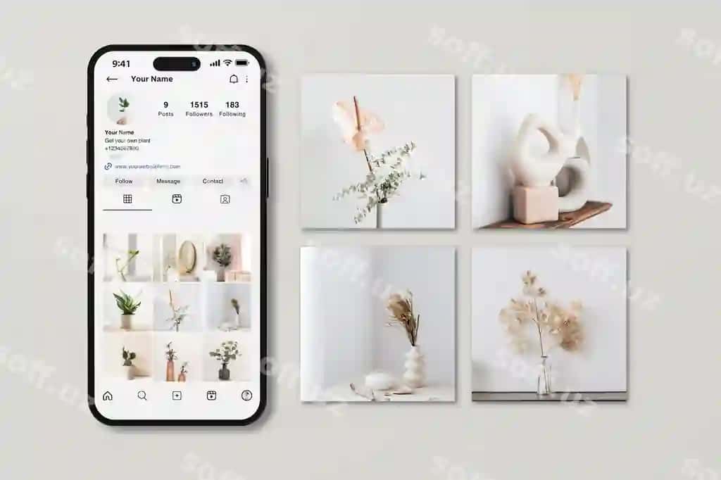 Instagram namunasi | Instagram mockup