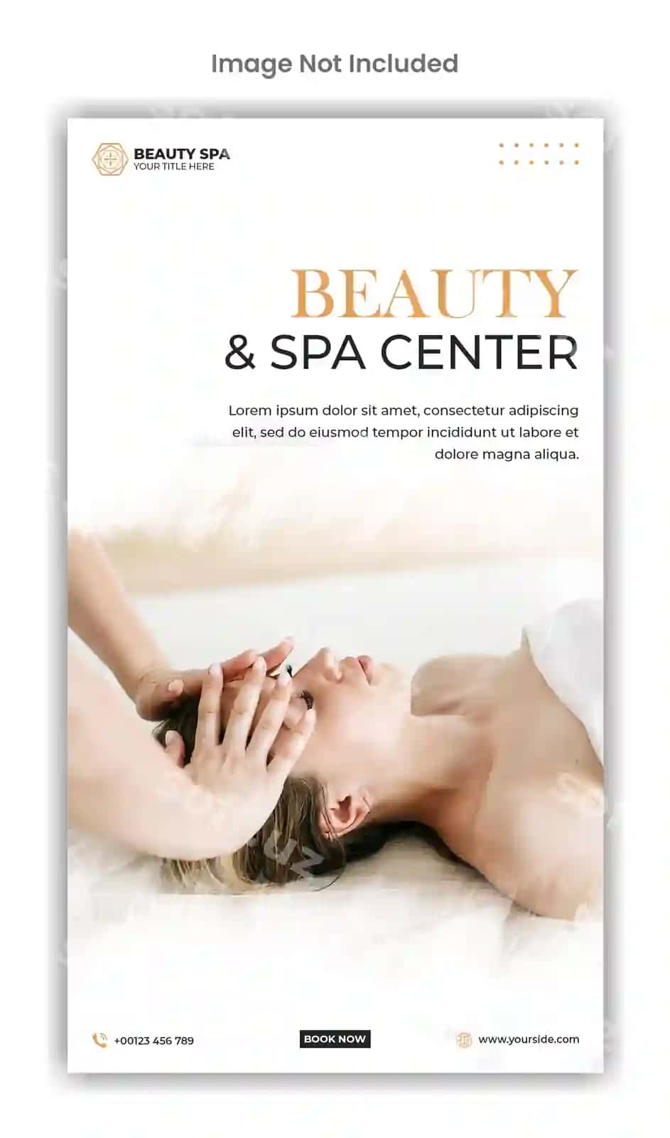 Go'zalik spa markazi ijtimoiy media Instagram story shablon dizayni | Beauty spa center social media instagram story template design