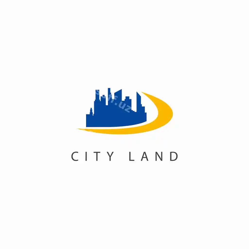 Shahar erining vektor shablonining logotipi tasviri | City land vector template design logo illustration