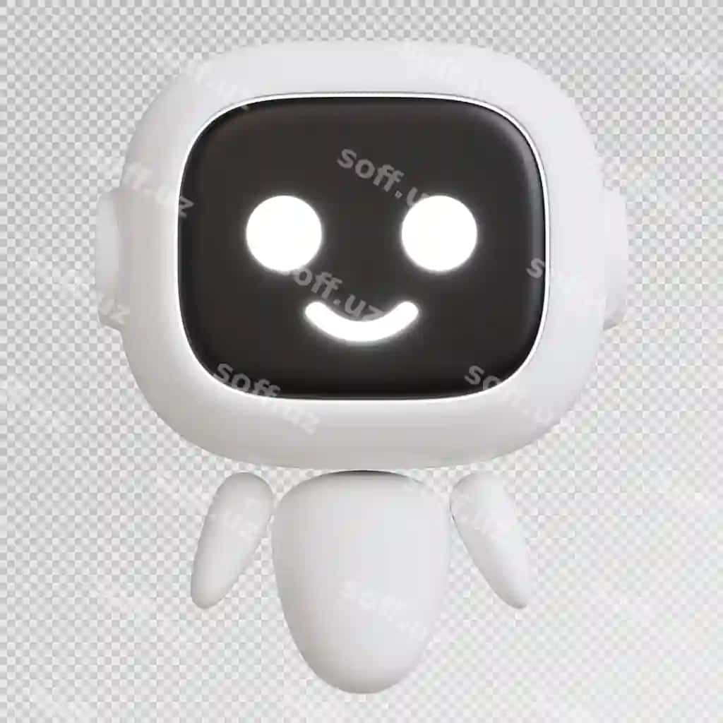 3d render sevimli robot qo'l harakati bilan | 3d render cute robot with hand gesture 2