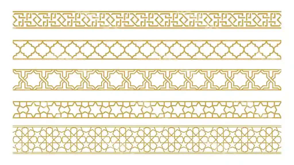 Uzilmas bezavar ramka chegara | Seamless ornamental frame border