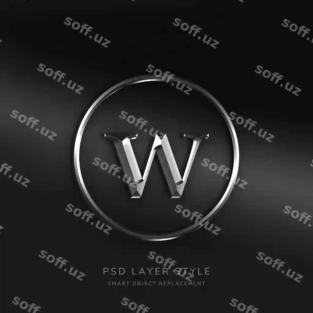 3D kumush matn stil effekti | 3d silver text style effect