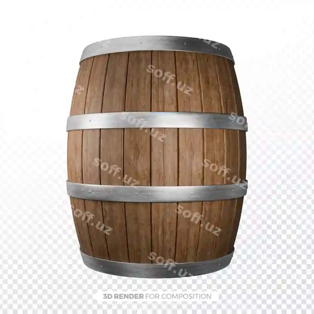 Dehqoniy yongʻoqlar aravasining kompozitsiyasi | Rustic wooden barrel composition 2