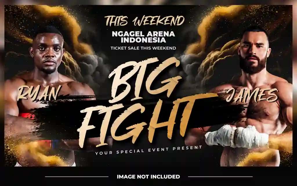 Katta jang sporti banneri youtube qopqog'i | Big fight sport banner youtube cover