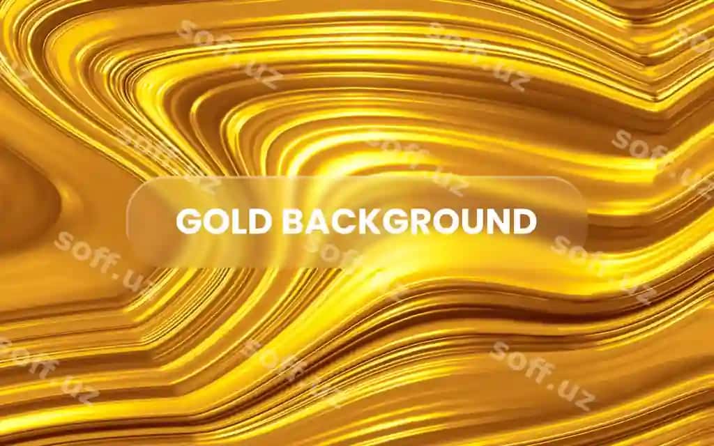 Suviq oltin fon glassmorphism shakl bilan | Liquid gold background with glassmorphism shape 2