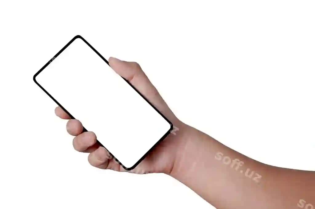 Yakor erkak qoliq tutgan bo'sh bo'sh akilliq telefon telefon shabloni | Close up male person hand holding empty blank smartphone phone template