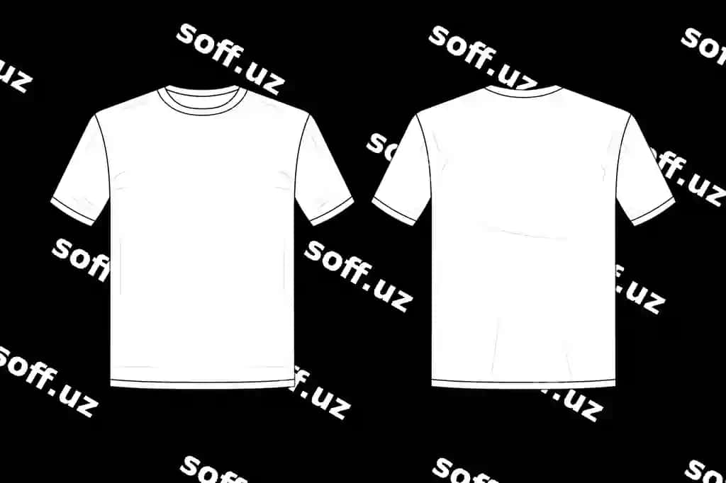 Futbolka mockup izolyatsiya qilingan | T shirt mockup isolated