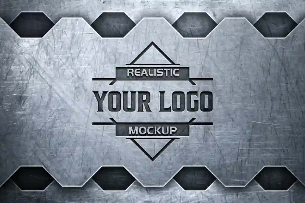 Shtamplash logotipi | Stamping logo mockup