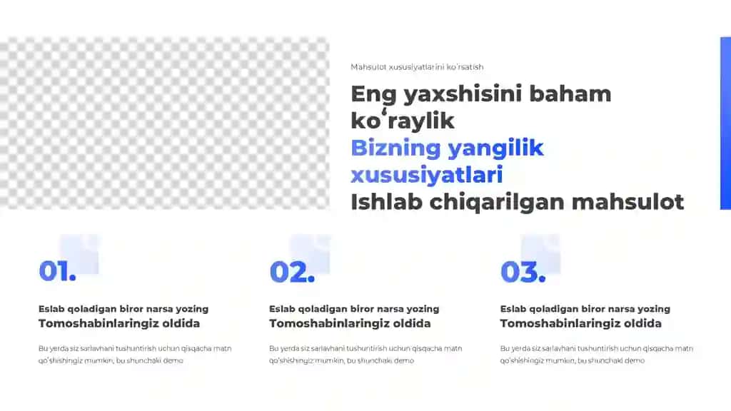 3 Bosqichli Vizual Tahlil va Infografika Taqdimoti (12 Slayd)