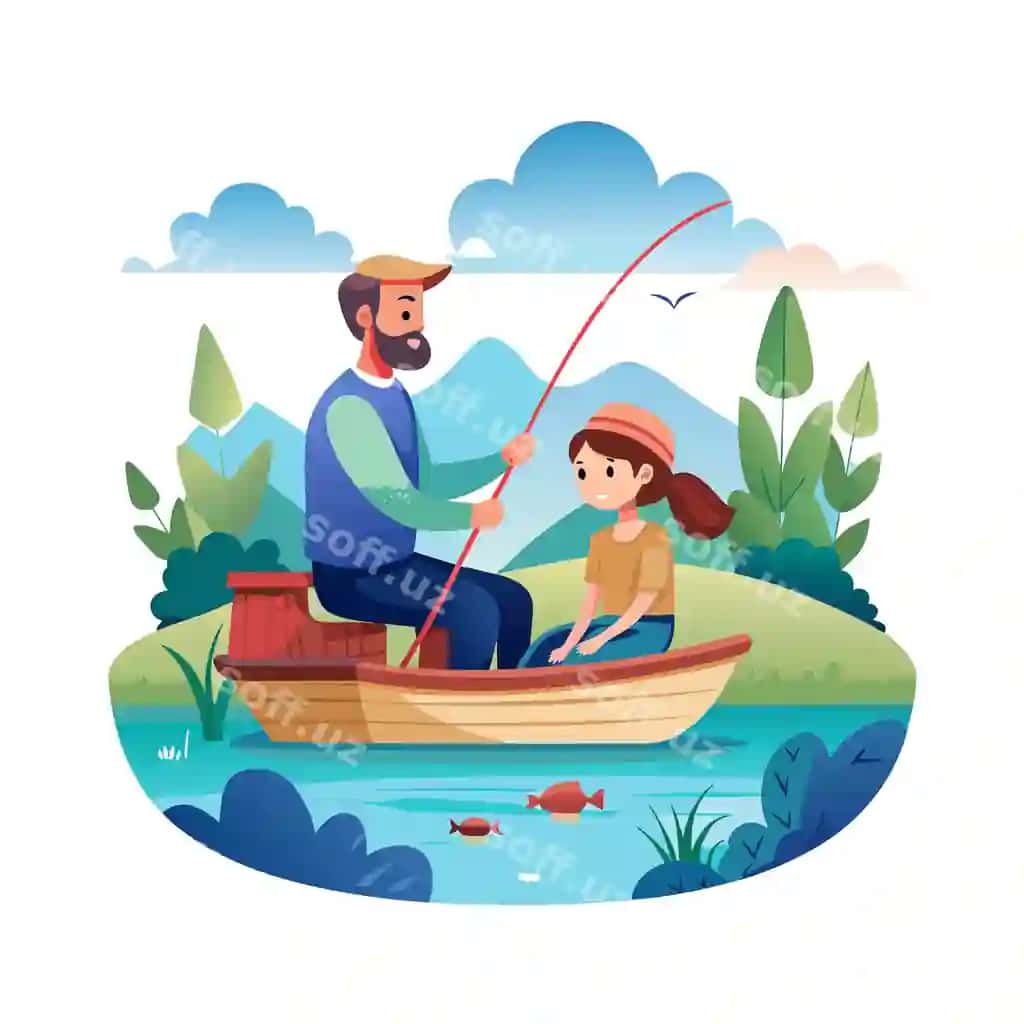 Haqiqiy hayotdagi oilaviy damalar vektor illustratsiya kontseptlari | Real life family moments vector illustration concepts 2