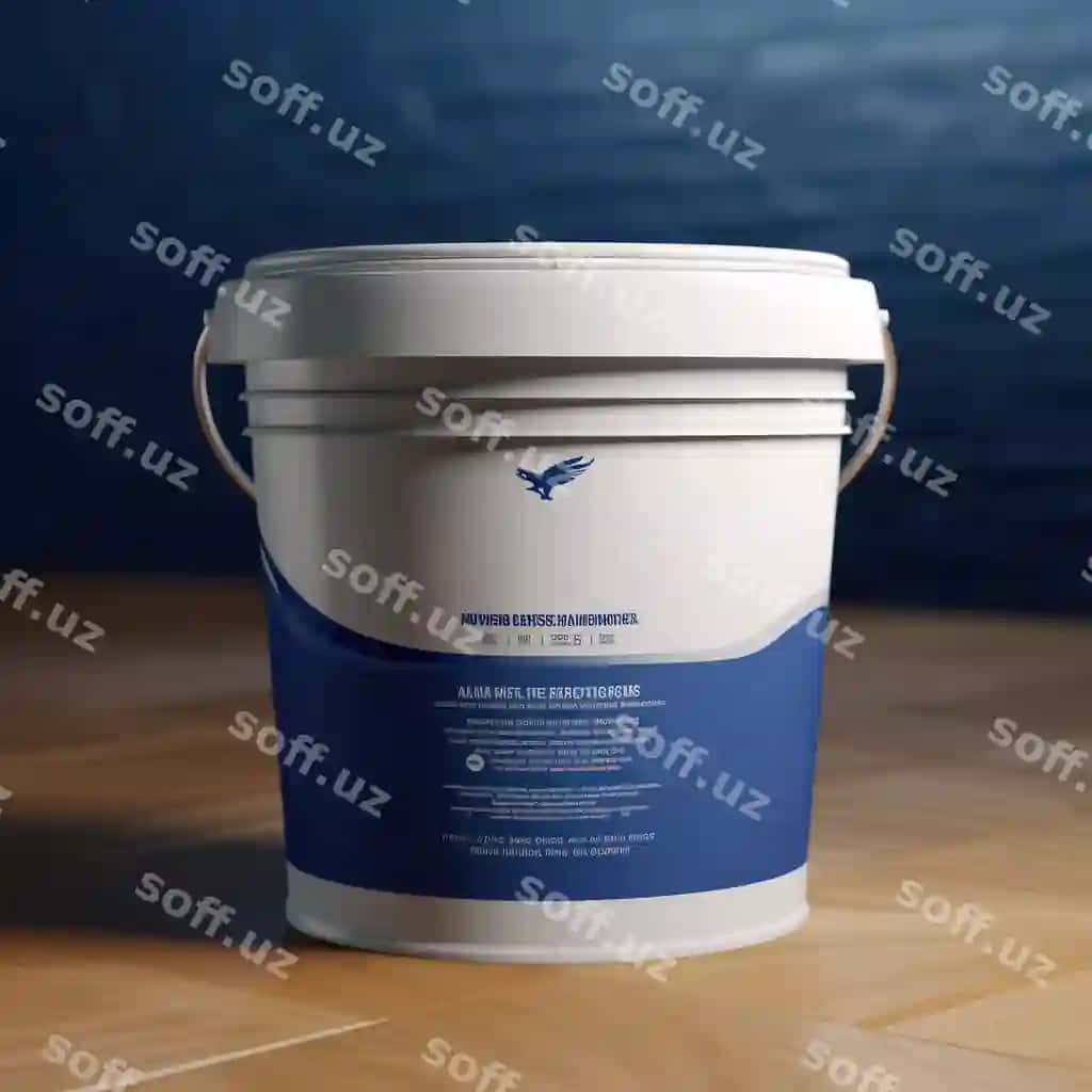 Boyoq qovuri namunasi ko'k tonlar | Paint bucket mockup blue tones
