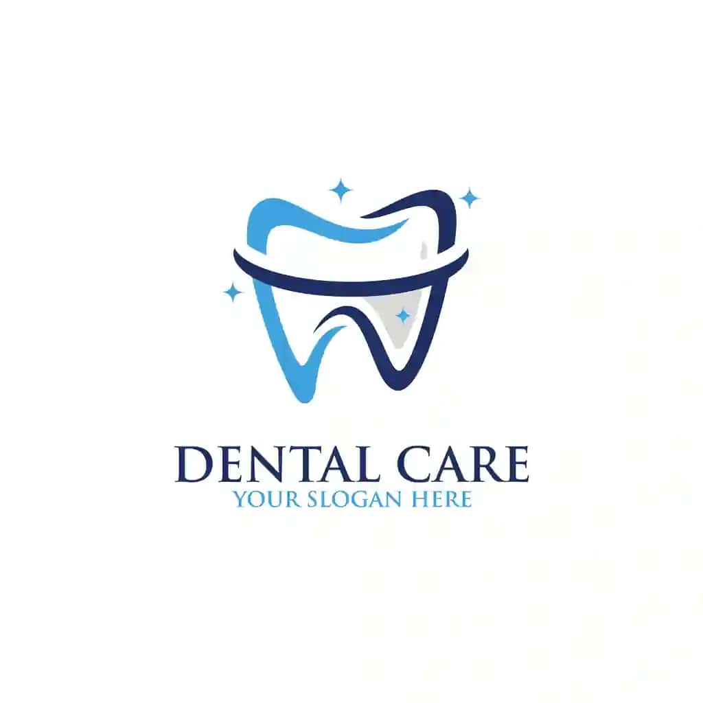 Tish tish logotipi vektor tasviri | Tooth dental logo vector illustration