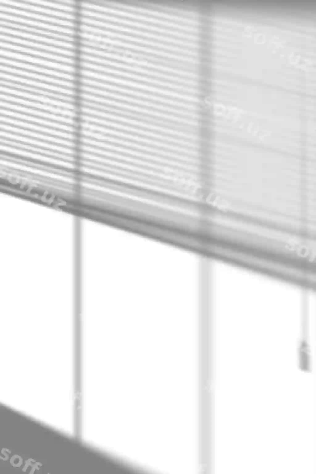 Realistik soya qatlami oq yuzdagi jalyuzi | Realistic shadow overlay window blinds white surface 2