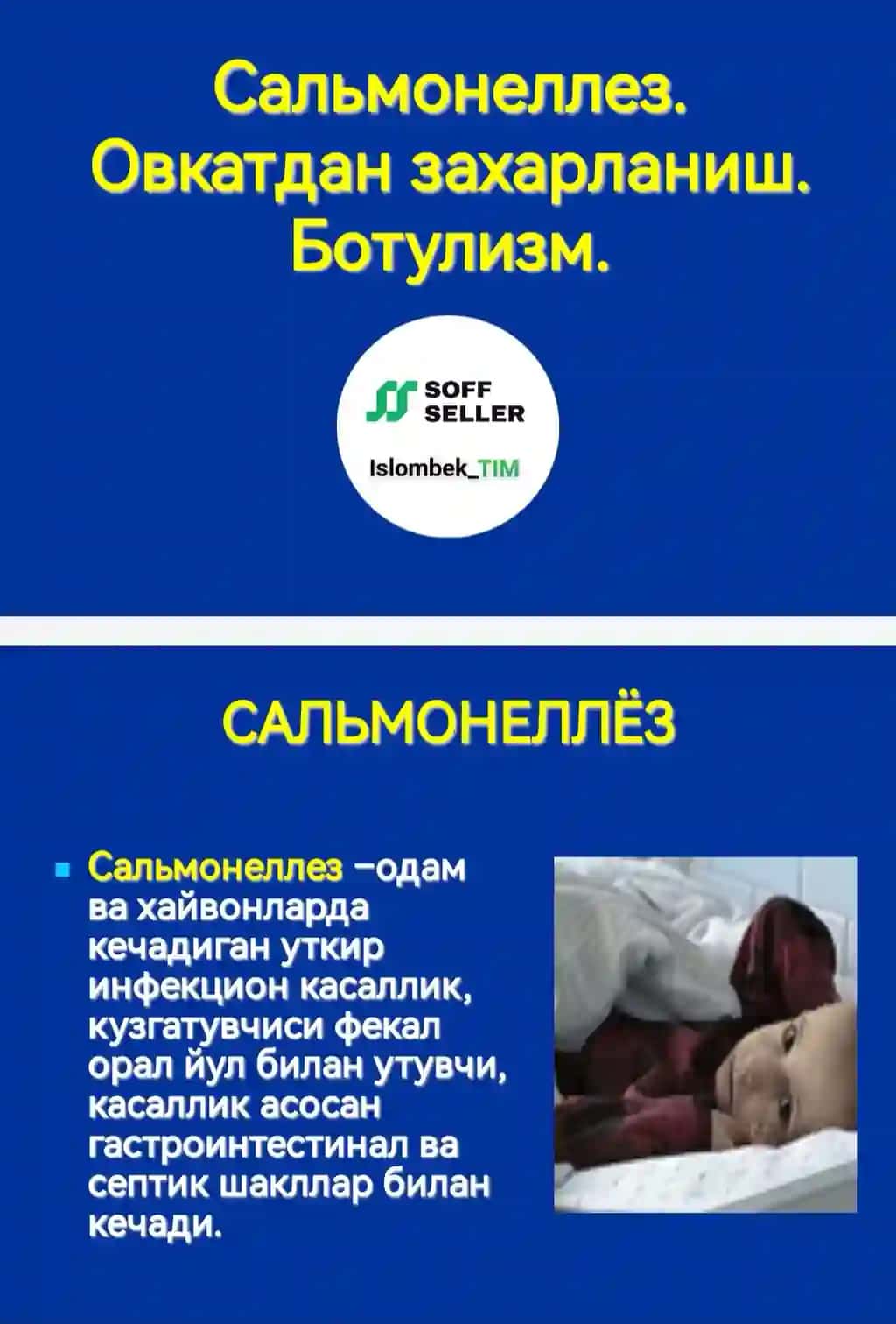 Сальмонеллез. Овкатдан захарланиш. Ботулизм.