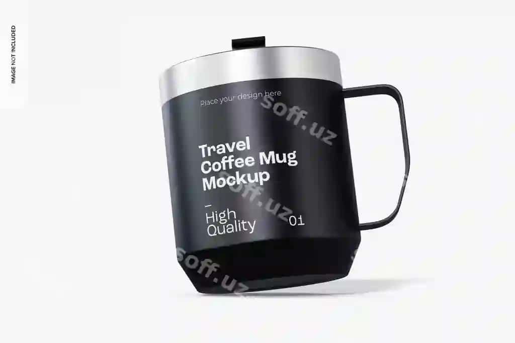 Sayohat qahvehayi krujka modeli | Travel coffee mug mockup 2