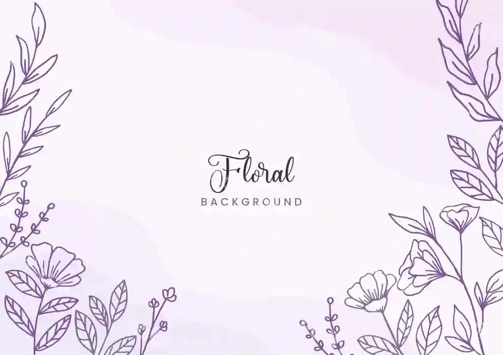 Orqa fon naqshli gullar va yaproqlar | Background with pattern flowers leaves