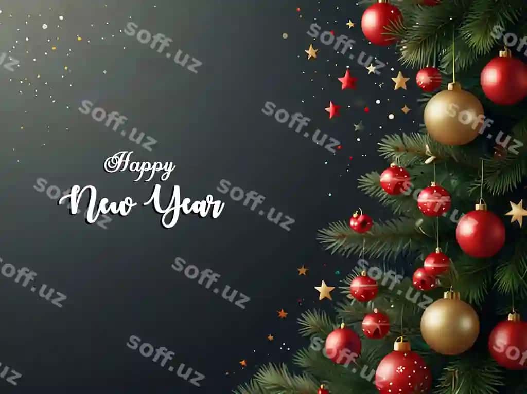 Yangi yil bilan orqa fon shablonlari tahrirlanga fayl bilan | Happy new year background templates with editable file