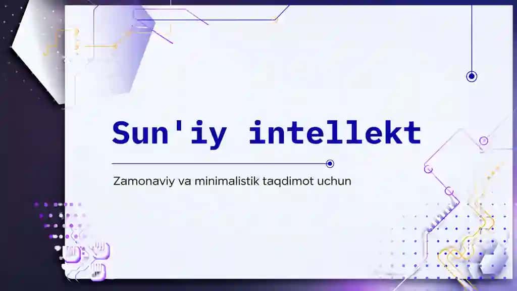 “Sun’iy Intellekt (AI) Prezentatsiyasi”
