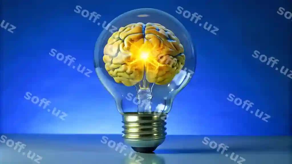 Bosh va choiroq orqa fon devor rasmi | Brain light bulb background wallpaper 2