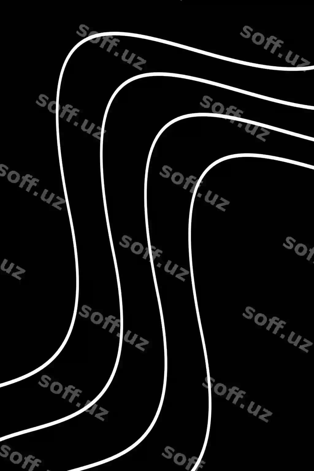 Vektor fon dalgali chiziqlar qora oq dizayn | Vector background wavy lines black white design