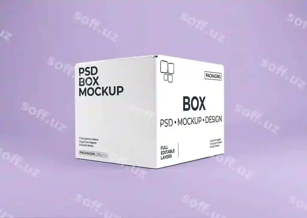 Close up quti namuna paketi | Close up box mockup packaging 2