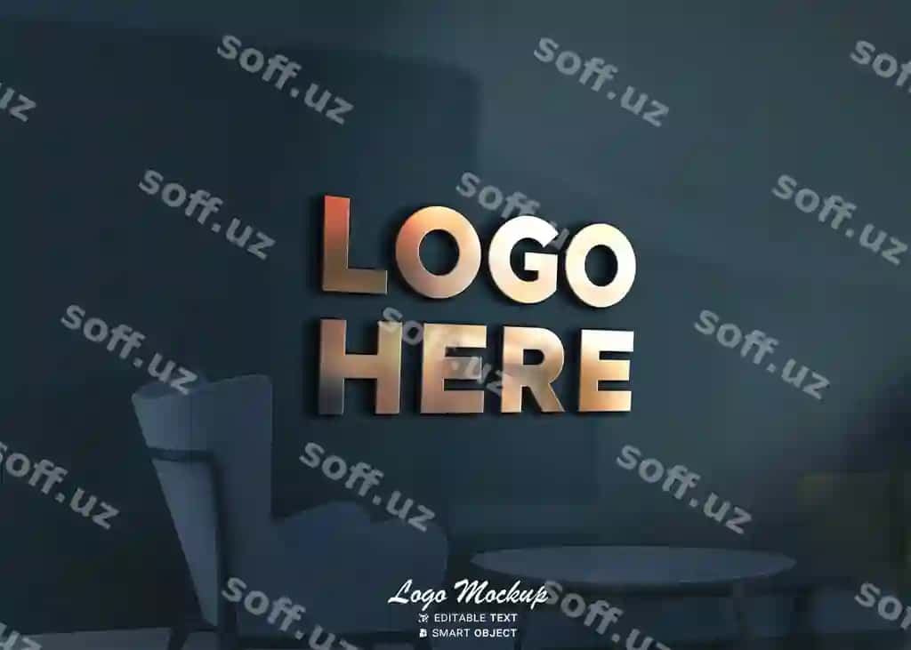 Ofis logotipi mockup | Office logo mockup