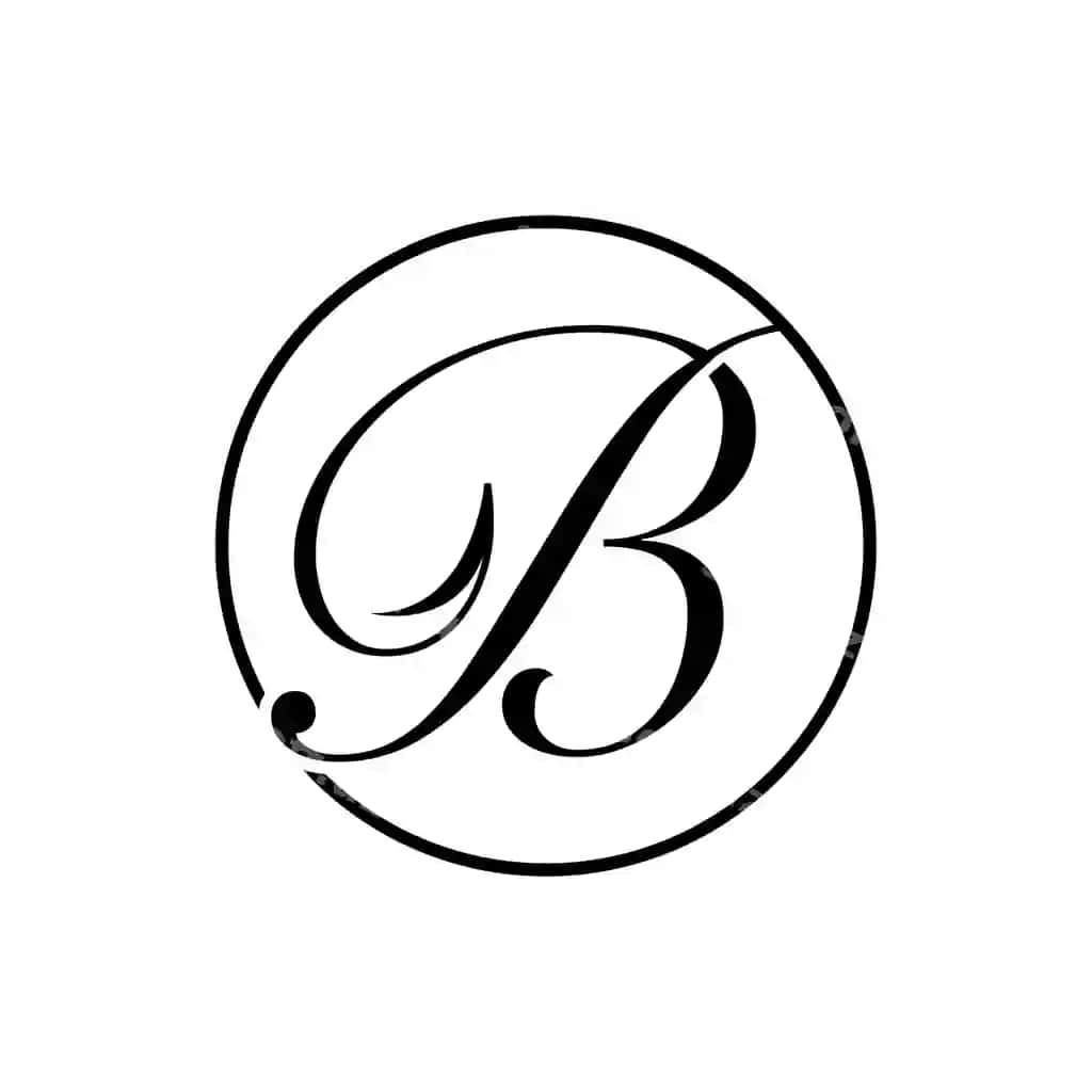 B harfi logotip dizayni gozalik biznesi | Letter b logo design beauty business