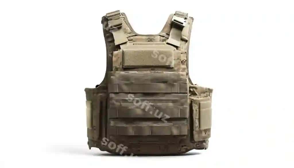 Choy vest backida patchlangan va patchwork dizaynga ega | Leather vest with patch back back has patchwork back 2
