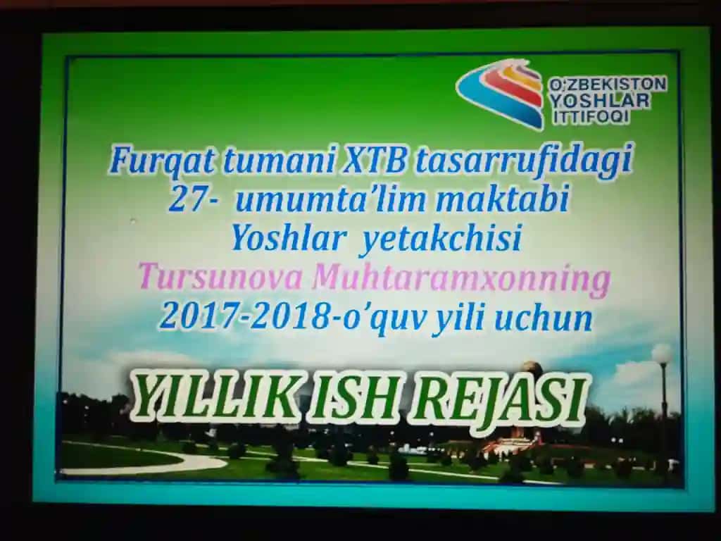 Ёшлар етакчиси бетлик