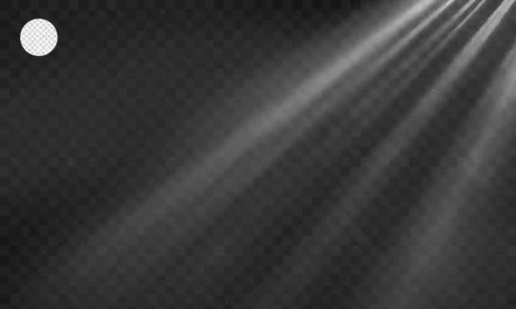 Yorug'lik chizig'i yorug'lik effekti shaffof fon | Light streak light effect spotlight transparent background