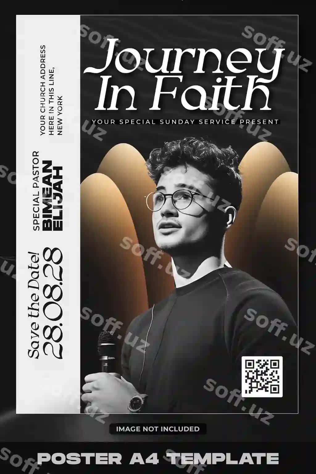 Church tadbir posteri taklifi | Church event poster invitation