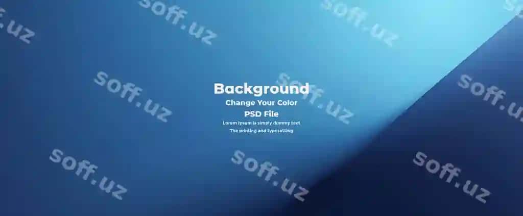 Psd abstrakt ko'k gradient orqa fon bo'sh ko'k tekstura | Psd abstract blue gradient background empty blue texture
