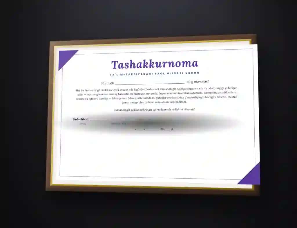 Tashakkurnoma