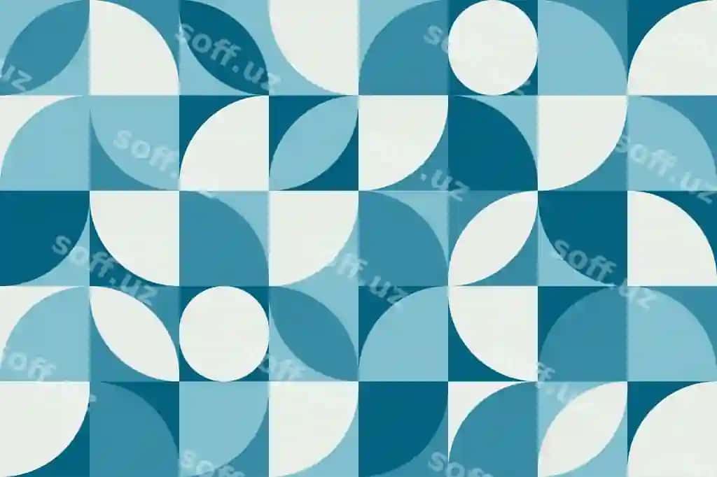 Abstrakt vektor geometric naqsh Bauhaus uslubi | Abstract vector geometric pattern bauhaus style