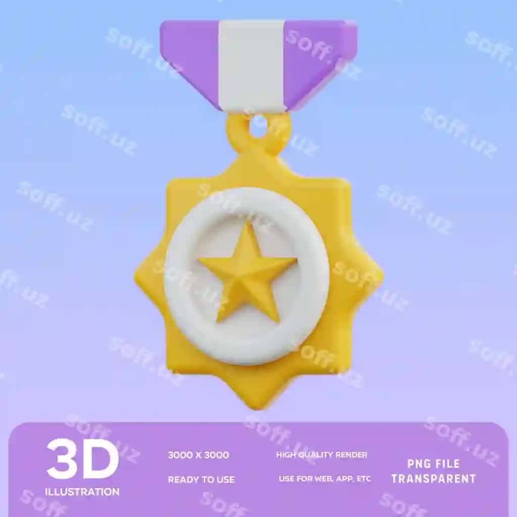 Psd badgе 3d illyustratsiyasi | Psd badge 3d illustration 2